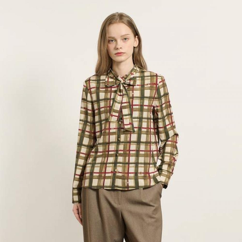 

Bcbg Tie Check Blouse B5f8b433 Light Blue (51)/77