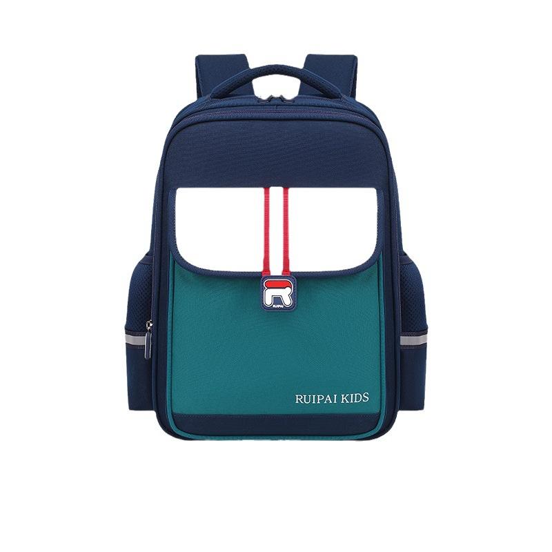 Back-protecting and Burden-reducing Children's Schoolbag, Large-capacity Student Book Bag with Zipper for Boys and Girls In Primary School