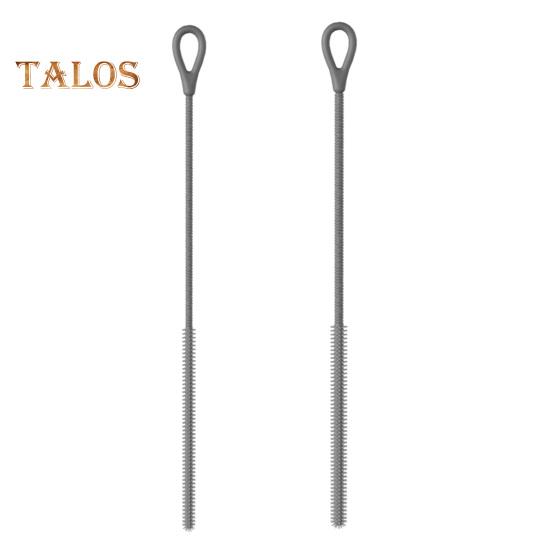 2-teiliges Silikon-Strohhalmbürsten-Set, Tiefenreinigungskraft, lebensmittelechte Milchtee-Fleckenentfernerbürste, rutschfester Griff, Strohhalm-Reinigungswerkzeug