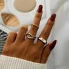 10 sztuk/zestaw moda Punk minimalistyczny Midi okrągły zestaw pierścionków skręcanych dla kobiet Bohemia Vintage Metal Knuckle Finger Rings Biżuteria