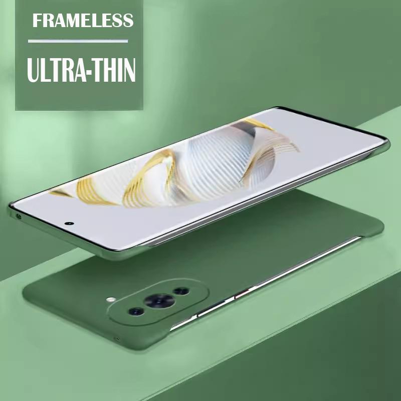 

Твердый чехол-накладка из ПК цвета конфет без рамки для Huawei Nova 10 11 12 Pro, ударопрочный, ультратонкий чехол Nova 11 Pro темно-зеленого