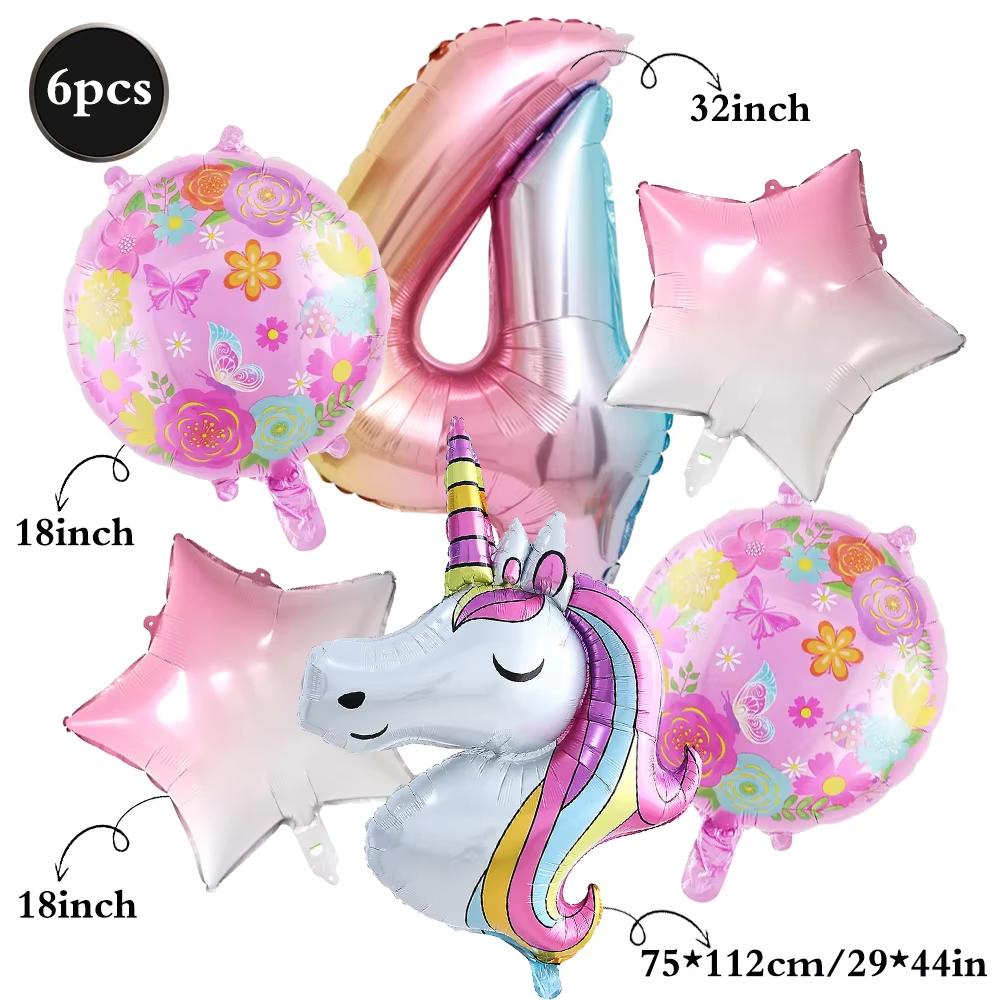 Cartoon Unicorn Birthday Party Decorationa  Unicorn Theme Bleware Paper Plate Cup Tablecloth Birthday Party Decor Supplies