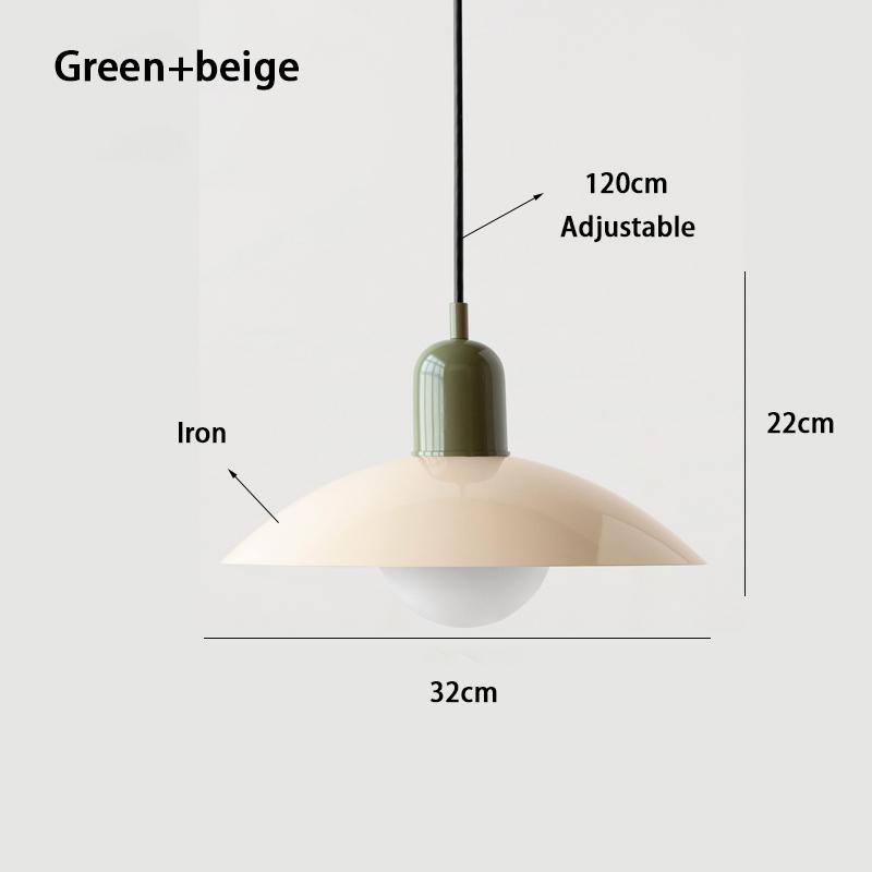Mid-style Nordic Color Macron Cining Room Bedroom Lighting Chandelier Simple Modern Bauhaus Dining Table Chandelier Study Lamp