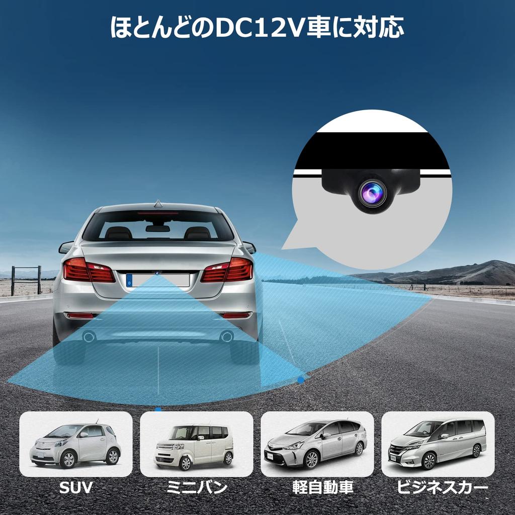 PARKVISION HD Car Side Mirror Camera, Horizontal 115°, 360° Angle Rotation, Minnie Ultra Compact,