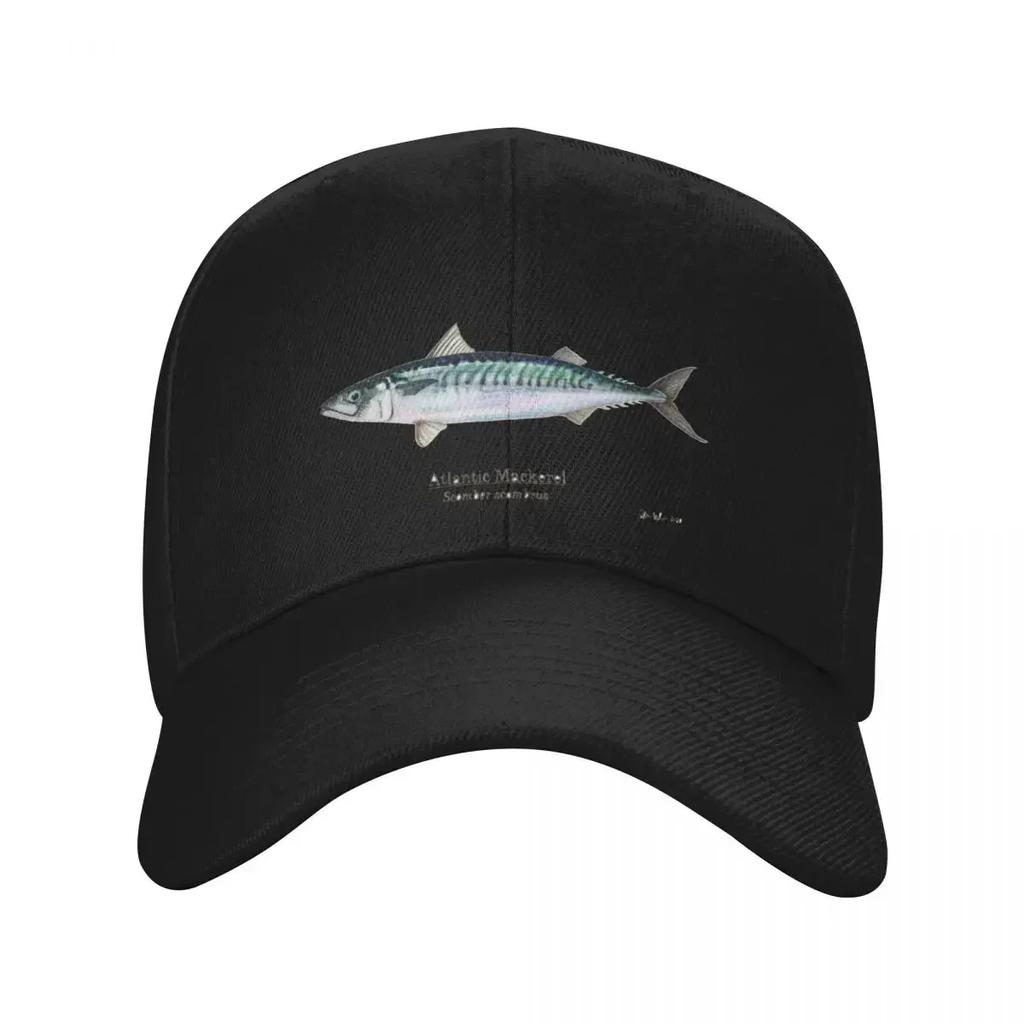 Atlantic mackerel Baseball Cap Cosplay Ball Cap black Trucker Hat Hats For Unisex Women's