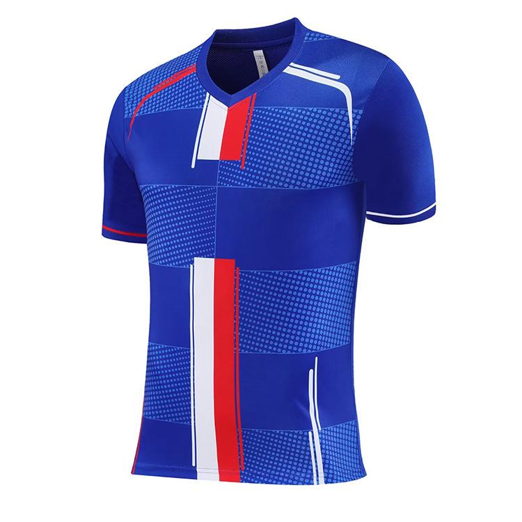 Football Jersey Adult Children Primary School Tops Breathable Training Jersey Set Competition Short-Sleeved Quick-Drying Summer Jersey 3XS