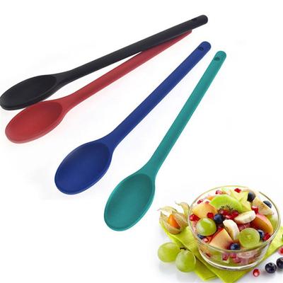 1PC Spatule à Gâteau Mastic Cuillère à Mélanger Cuisine Cuillère en Silicone Ustensiles de Cuisine à Long Manche Vaisselle Cuillères à Soupe de Cuisine