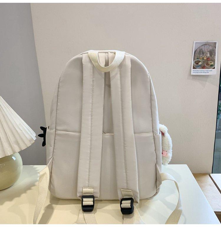 Panda Backpack Student Schoolbag Women's College Style Large Capacity Lightweight Backpack