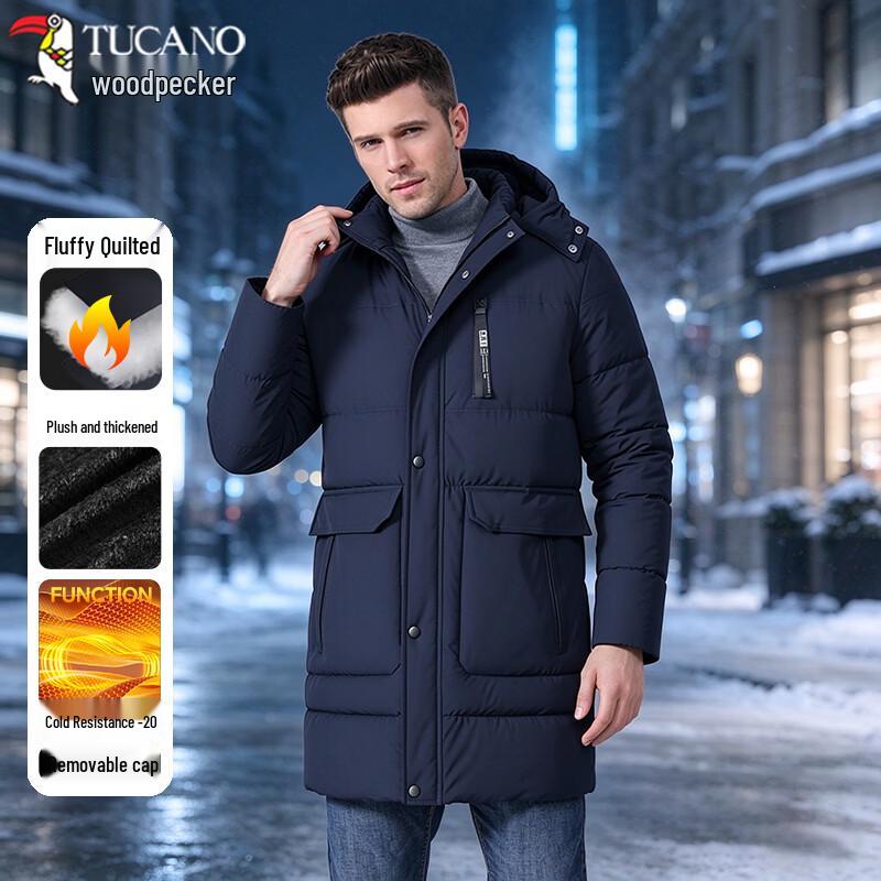 TUCANO Men's Mid-Length Quilted Winter Jacket