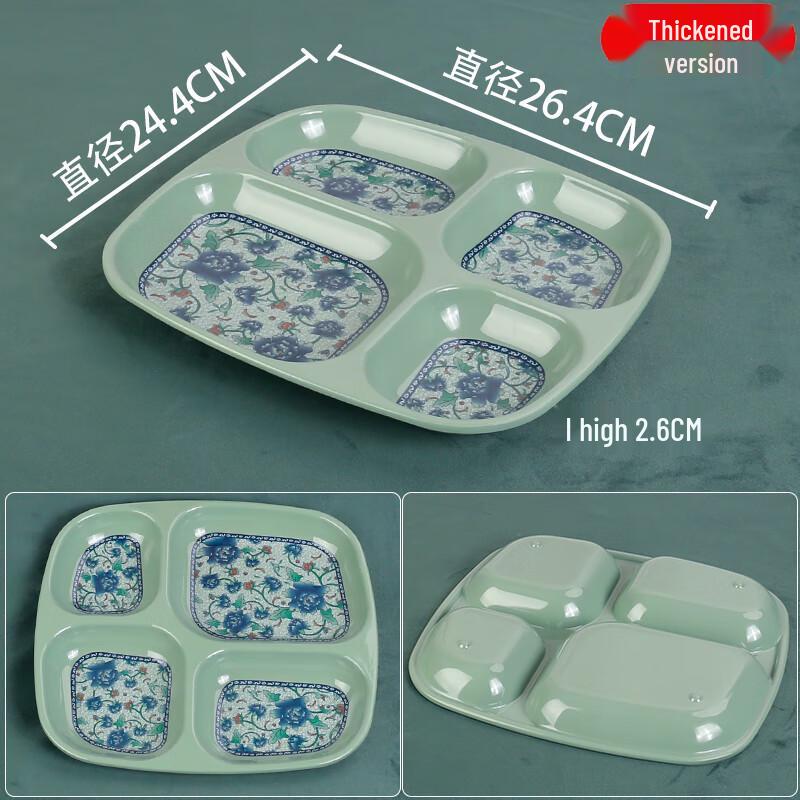 Melamine Cafeteria Divided Tray