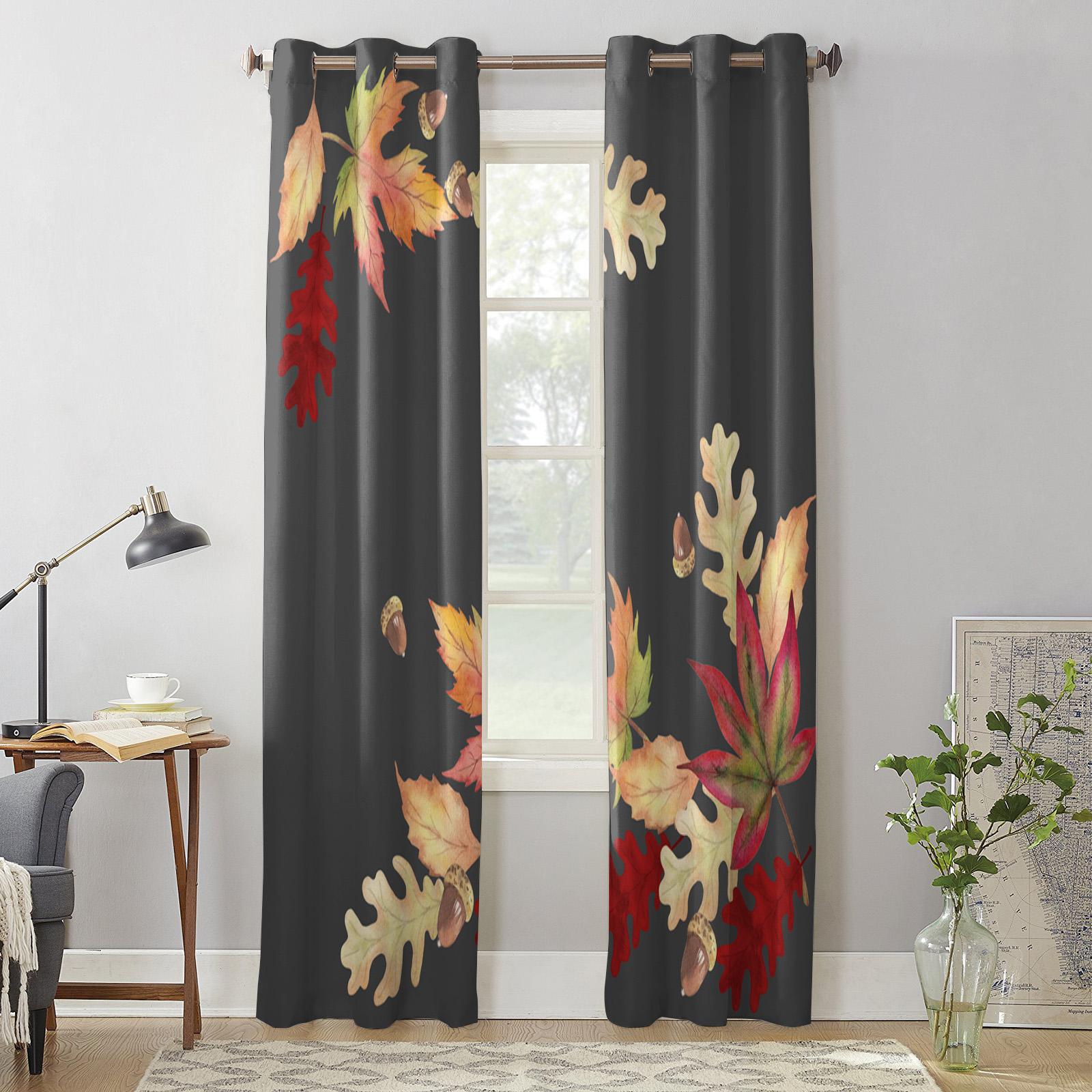 Акварельный кленовый лист — фото 5