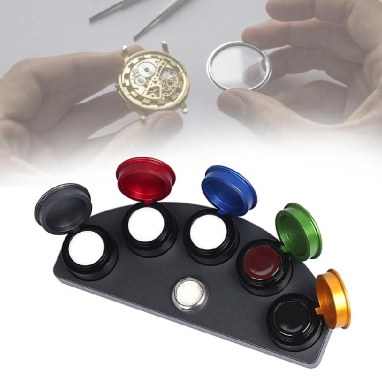 Watch Repair Kits 4/5 Dish Watch Oiler Grease Dish Watch Oil Container Tool with Stand for Watchmaker Maintenance Tasks