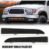ALLGOOD Front Bumper Headlight Grille Filler Trim Pair, Compatible with Toyota Tacoma 2WD/4WD 2001 2002 2003 2004