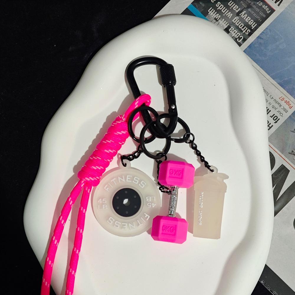

Dopamine Fitness Series Pendant D-shaped Buckle Large Dumbbells Keyring Gifts Style 9