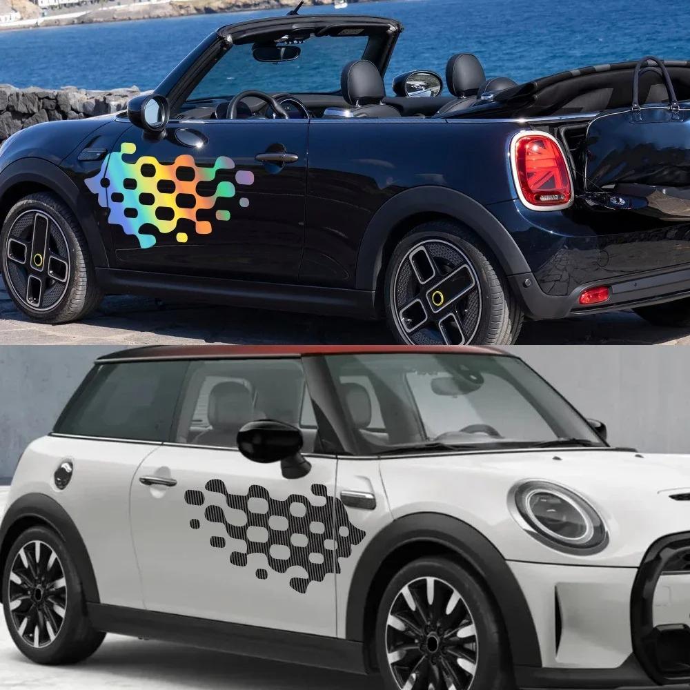 Car Door Side Stickers Auto Decal Kit  Wrap Vinyl Film Waterproof Vehicles PVC Stickers Car Body Decoration Accessories For MINI