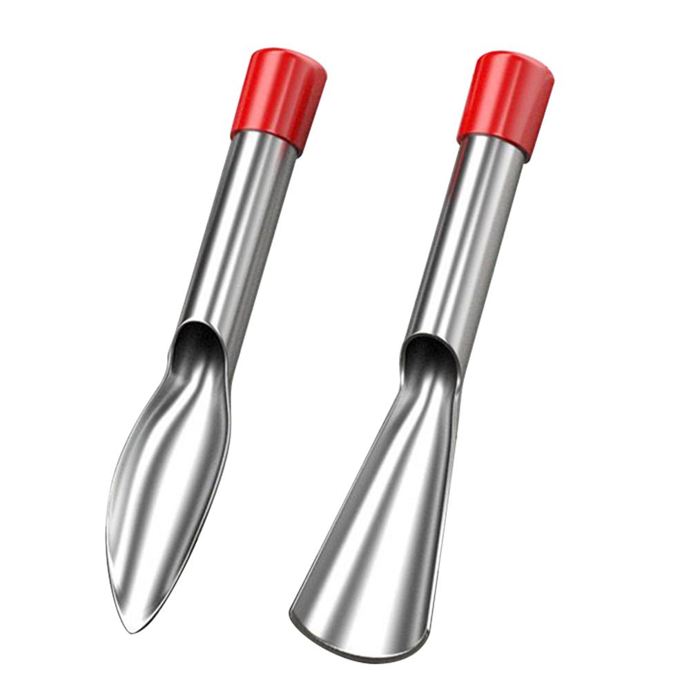 2 Pcs Gardening Tool Set Spade Shovel Rake Weeding Digging Soil Farming Shovel Stainless Steel for Planting Flowers Potted Plant