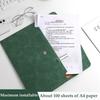 1pcs Leather A4 File Bag Waterproof Wear-resistant Ultra-large Capacity Folder Business Office School File Storage Supplies