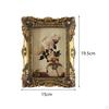Artificial Bonsai Flower Bucket And Ornate Vintage Resin Picture Frame for Chinese Year Spring