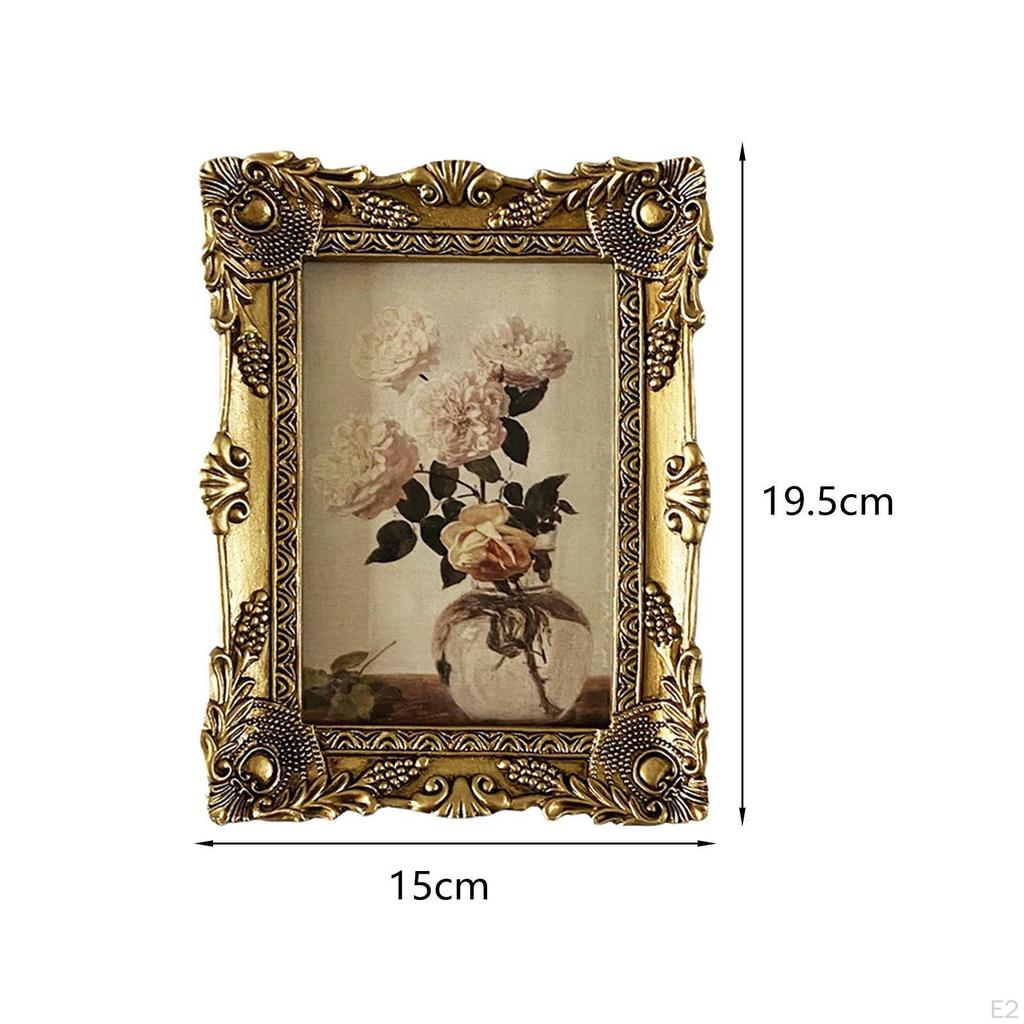 Artificial Bonsai Flower Bucket And Ornate Vintage Resin Picture Frame for Chinese Year Spring