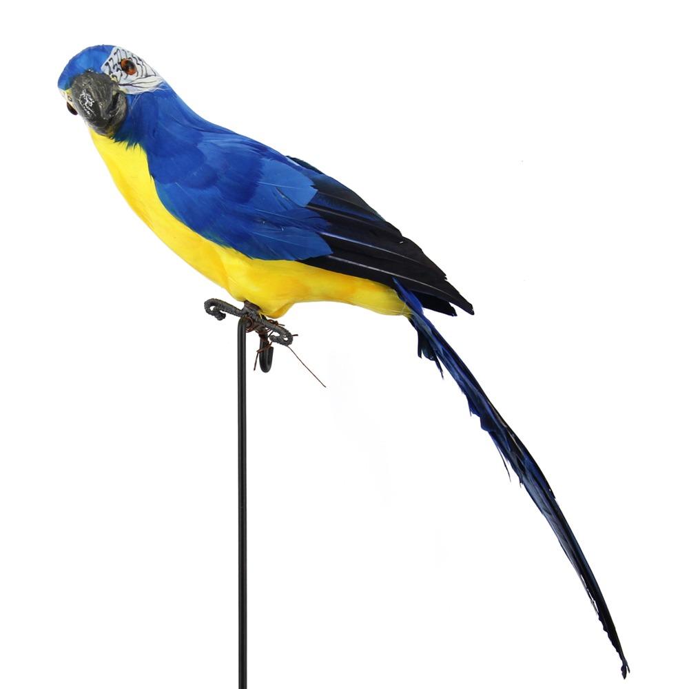 Multicolor Artificial Bird Model Foam Garden Decorative Bird Simulation Parrot  Garden Ornament