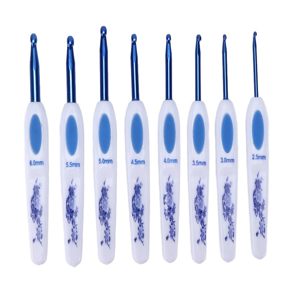 Crochet Hooks Set Ergonomic Design Handle Sturdy Crochet Comfortably Use   Knitting Tools for Enthusiasts Beginners