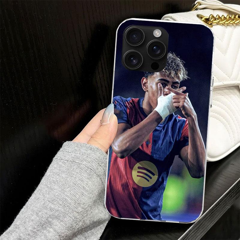 L-Lamine Y-Yamal 19 Hülle für iPhone 13 12 Mini 11 Pro Max Weiche Handyhülle X XS XR 7 SE 8 Plus 6 6S 5 5S Silikon Schwarze Capa