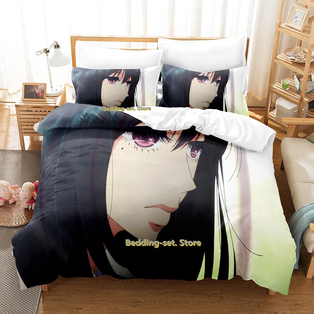 Comforter Dance Dance Danseur Bedding Set Cartoon Anime Three-Piece Set Adult Kid Bedroom Three-Piece Suits 3D Kawaii Juego De Ropa D