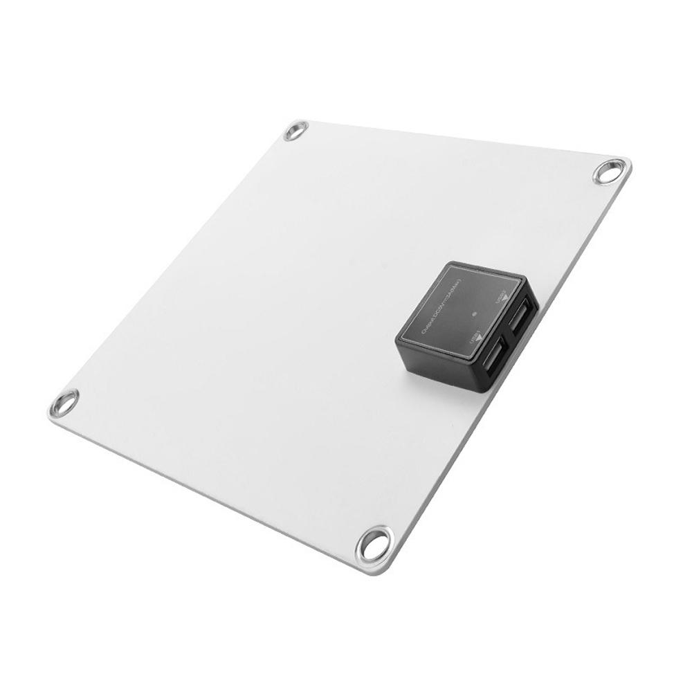 Taşınabilir 5W Çift USB Güneş Enerjili Fan Seti Güneş Paneli Monokristal Silikon Güneş Paneli