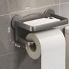 No Punching Toliet Roll Holder Wall Mounted Tissue Box Useful Mobile Phone Rack  Home
