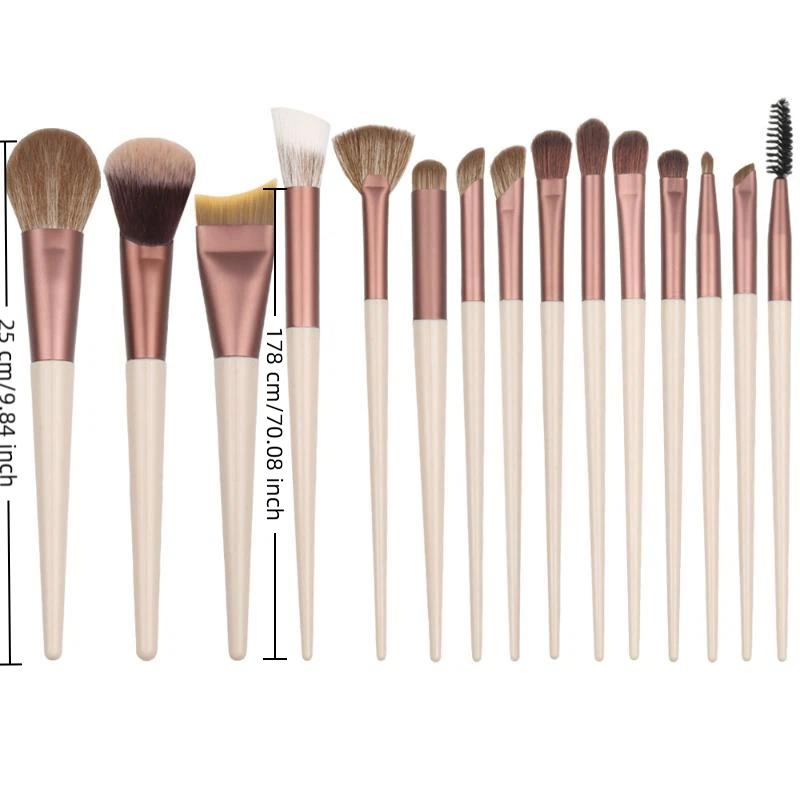 12/15Pcs Makeup Brush Set Foundation Concealer Powder Eyeshadow Blush Brush Women Cosmetic Soft Beauty Tool For Face