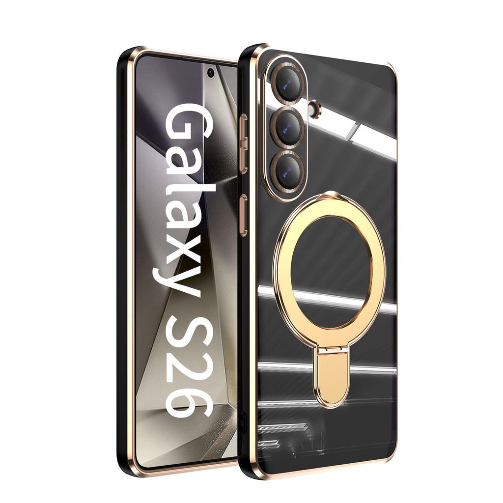 Applicable to Galaxy S11Ultra mobile phone case Samsung s11 solid color fulcrum magnetic suction bracket s11 electroplating protective case