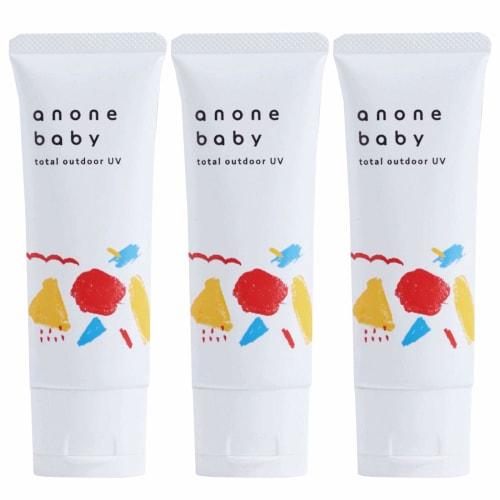 

Anone Baby Total Outdoor UV Cream, Гипоаллергенный, Защита от УФ-лучей, Репеллент от насекомых, SPF20 PA++, 50 г х 3/3 флакона