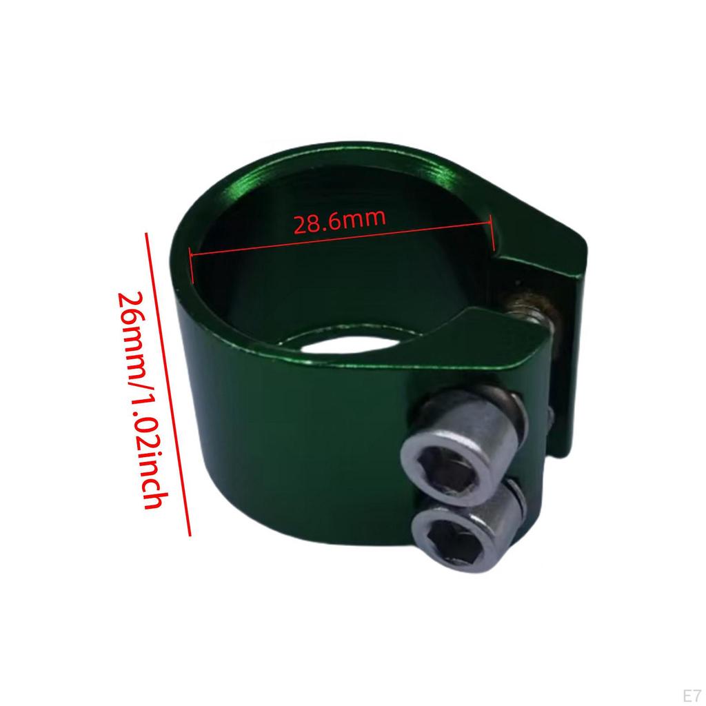 Seat Post Clamp 28.6 Mm Reliable Replacement Accessory Lightweight Tightener Clip Road Bike Seatpost