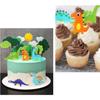 Dinosaur Cake Toppers, Cute Dinosaur, Cloud, Sun, Tree,14pcs Cake Decoration for Boy, Kid’s Birthday Party, Baby Shower