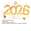 2026 Merry Christmas Window Cling Removable Waterproof PVC Xmas Golden Light String Static Glass Sticker Holiday Party Decoration Decal