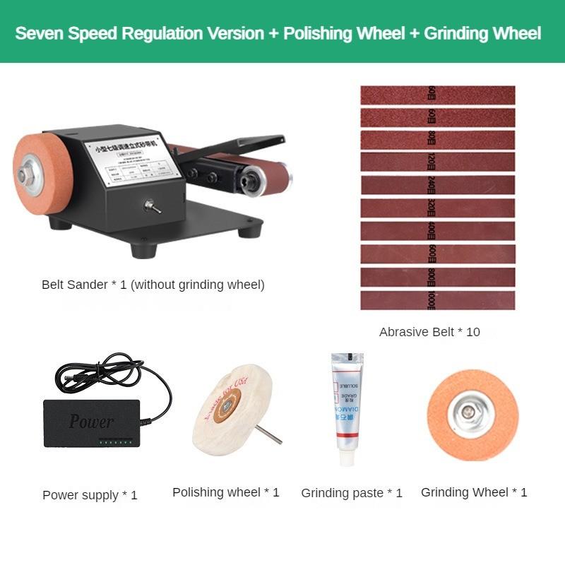 Mini Portable Electric Polishing Machine Household Desktop Sharpening Tool Small Multifunctional Sanding Belt Machine