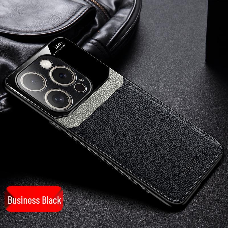 iPhone 16 Pro Max Leather Texture Phone Case - Compatible with iPhone 15, 14, 13, 12, 11, XS