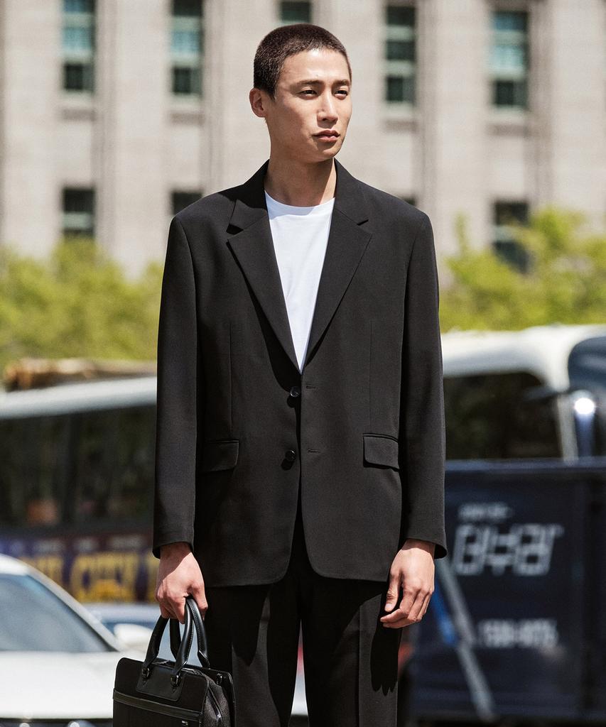 Stco Vibe-Shift Fluid Blazer_Black (Oversized)_Sejwb12Osb