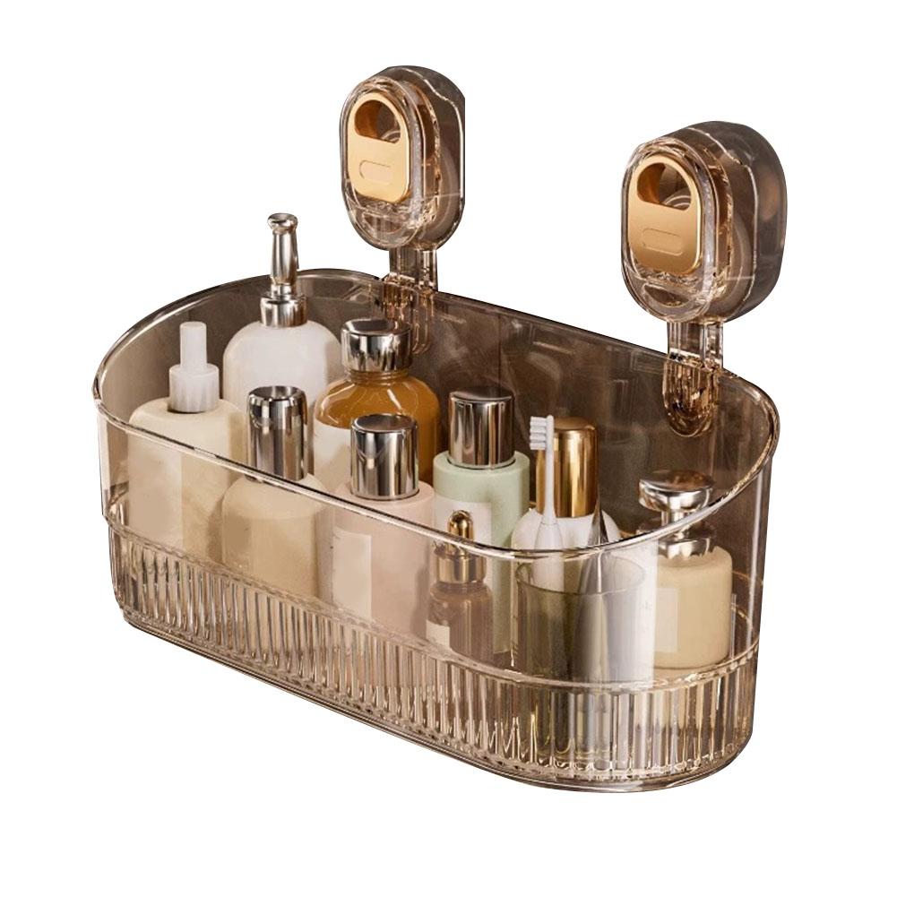 No Drill Suction Organizer Box Perfectly Designed to Hold Various Toiletries While Maintaining a Clean Environment