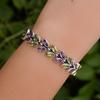 Amethyst Peridot Bracelet: Handmade Sterling Silver Gemstone Jewelry