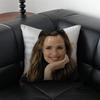 JJennifer Garner Cushion Cover Pillow Case Antidustmite Invisible zipper silky plush cushion