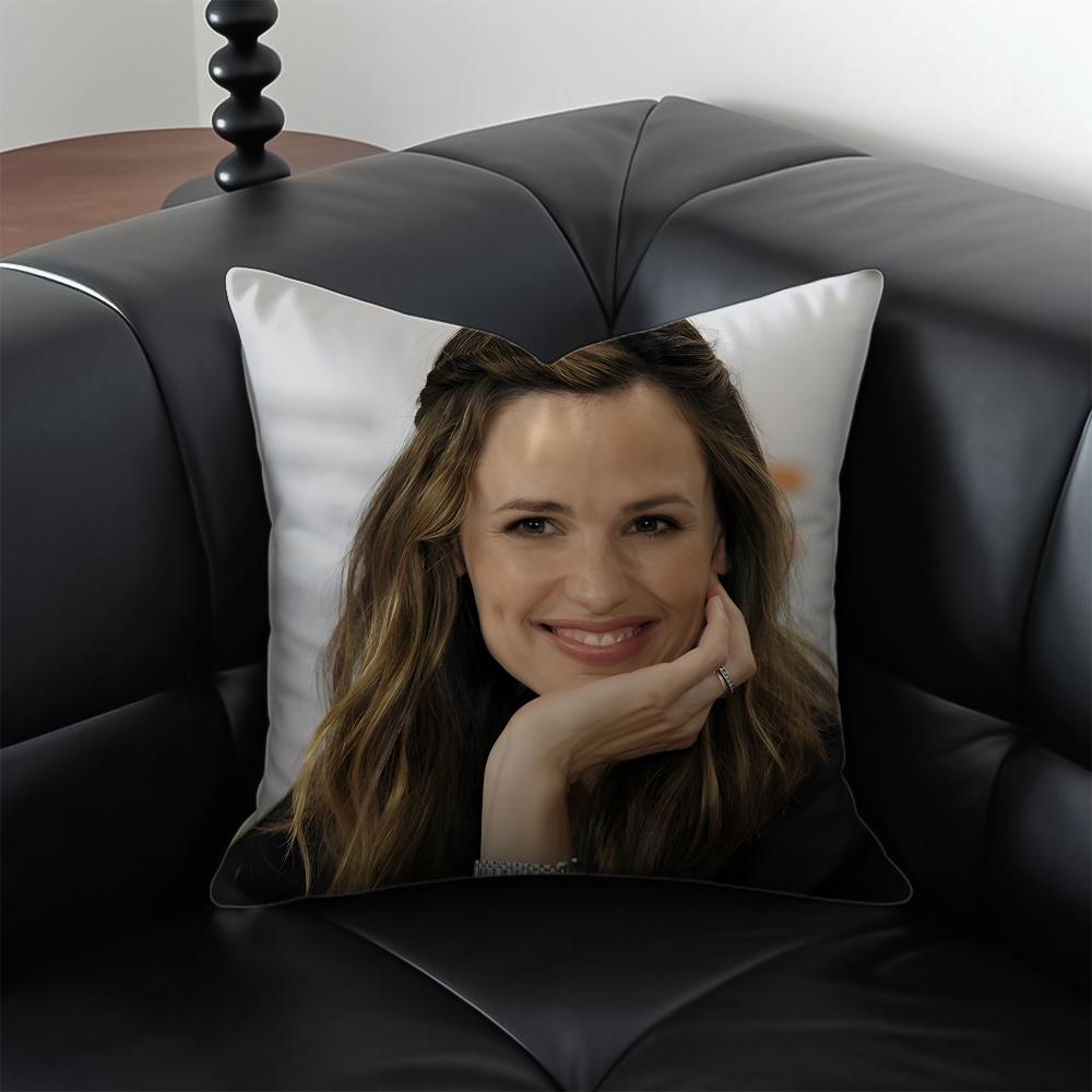 JJennifer Garner Cushion Cover Pillow Case Antidustmite Invisible zipper silky plush cushion
