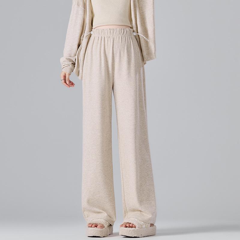 

2026 Spring/Autumn Maternity Wide-Leg Drawstring Pants with Belly Support 3XL абрикосовый