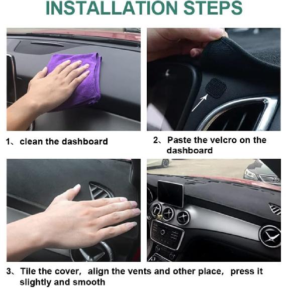 Dashboard Cover Dash Cover Mat Pad Compatible With 1997-2000 Chevy Chevrolet/GMC C1500 C2500 C3500 K1500 K2500 K3500, 1997-1999 GMC Yukon/Chevy