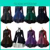 Medieval Renaissance Vintage Butterfly Long Sleeve Cosplay Dress