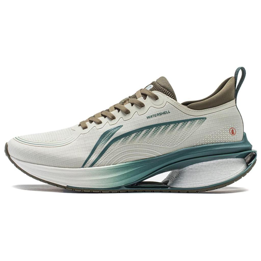 Li Ning Wu Shi 5S 3.0 Shock Absorption Non-Slip Wear-Resistant Low-Top Running Shoes Men Sneaker White Green ARST051-1