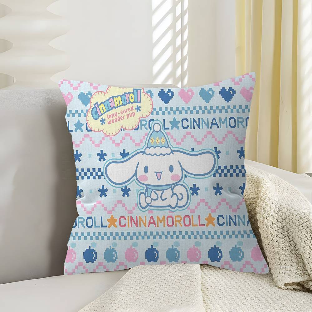 C-Cinnamoroll Maple Design Cushion Cover Happy Autumn Harvest Decor Holiday Decorati Pillow Cover