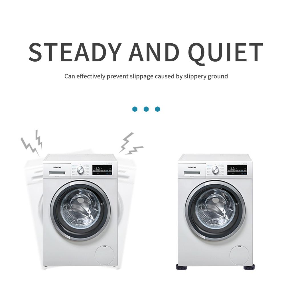 4/8 Stück Antivibrationspads Gummi Stabilisierungsmatte Waschmaschine und Trockner Stoß- und Geräuschdämpfungsmatte Mehrzweck Möbelbeinpolster