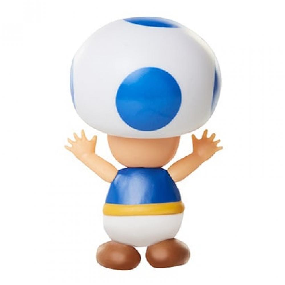 Sanei Trading Fcm 033 Super Mario Figure Collection Blue Toad [painted Action Figure  Total Height Approx. 60mm]