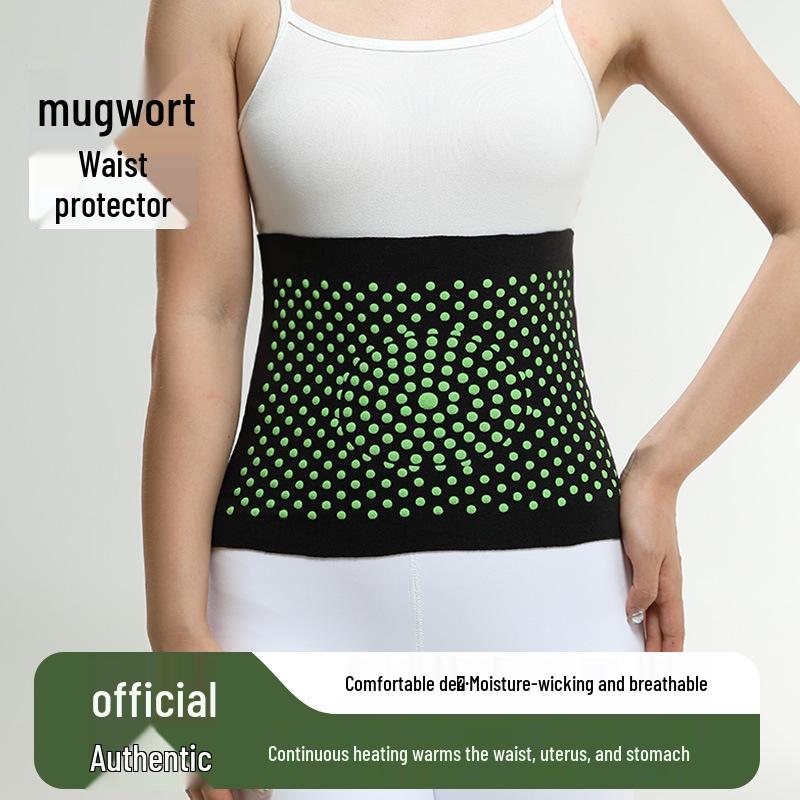 Mugwort Heating Waist & Abdomen Warmer - Women's Cold Protection for Autumn/Winter